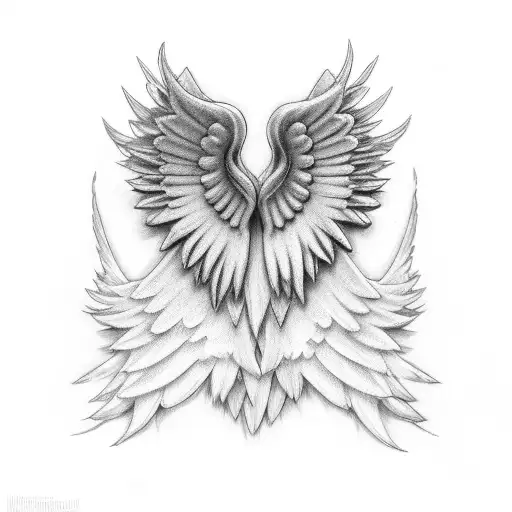 Angel Wings In Laced Detail