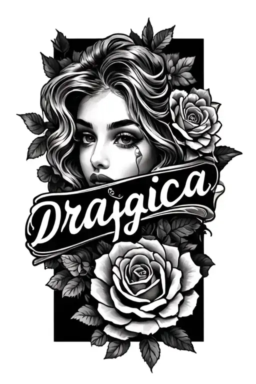Tattoo Of My Moms Name Her Name Is Dragica And I Want It Look Very Cool