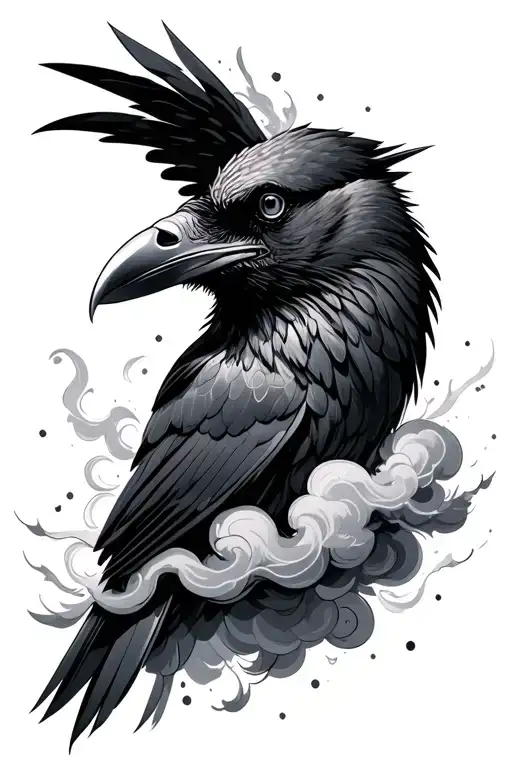 Clouds Going Into A Raven Head