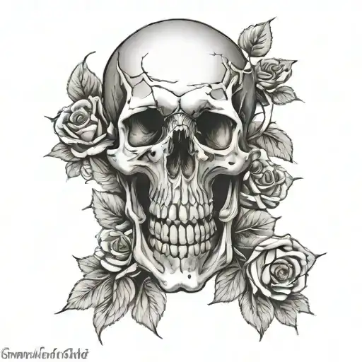 Skull And Roses