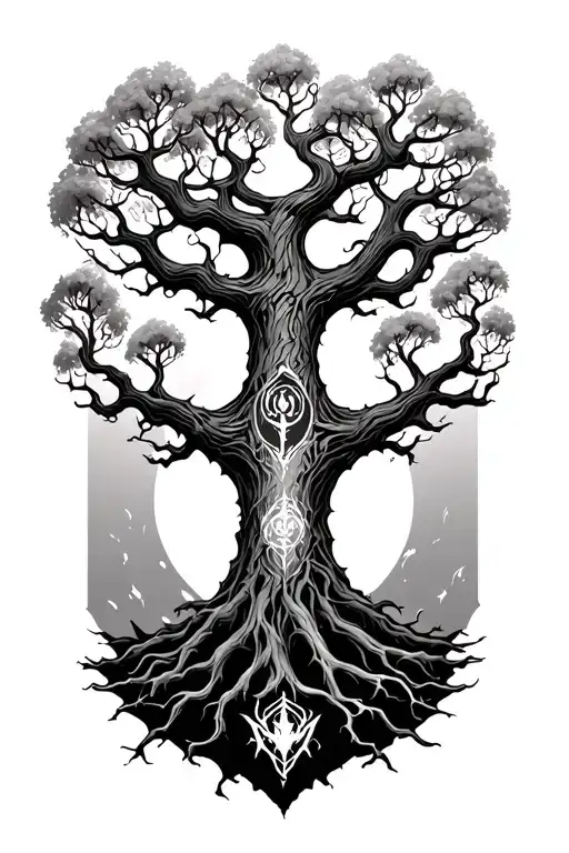 Yggdrasil Together With A Reference To The Legend Of Zelda And 5 Of The Same Size Banner