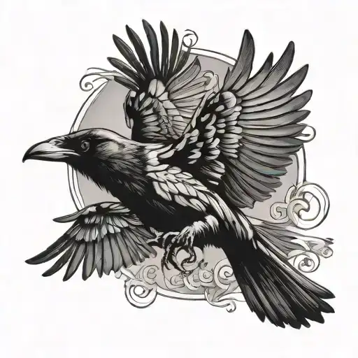Crow Flying