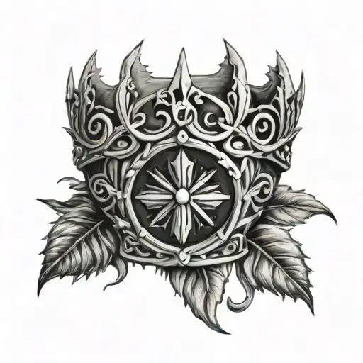 Jesus Thorn Crown On Bicep