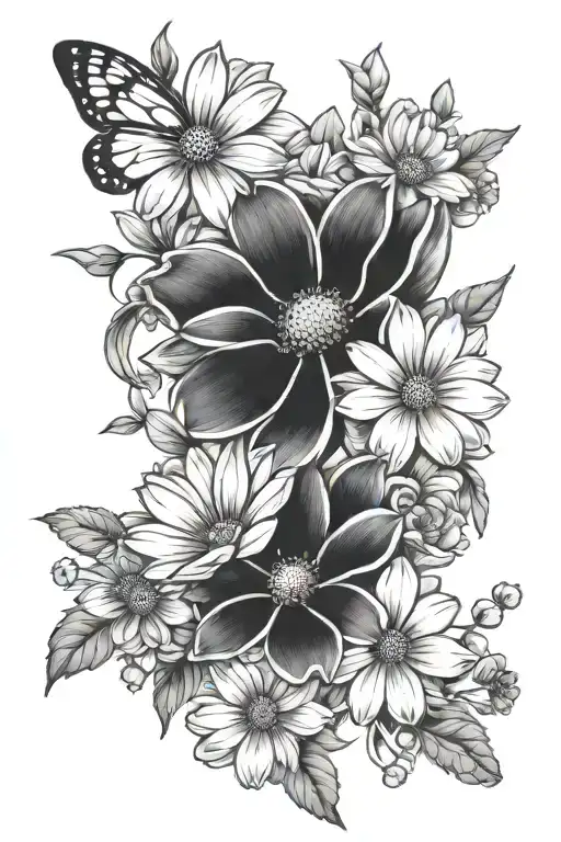 Cosmo And Daisy Flowers