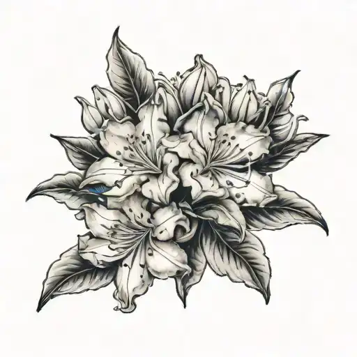 Rhododendron With Mom In The Middle