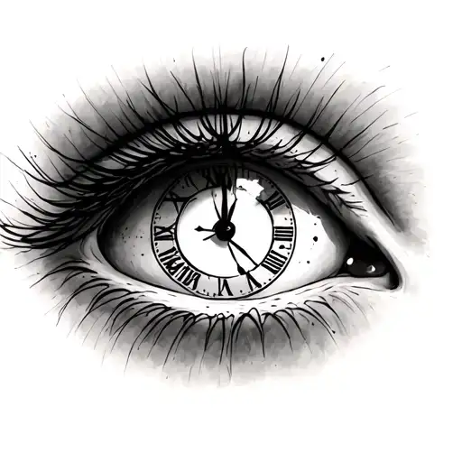 Eye With Clock