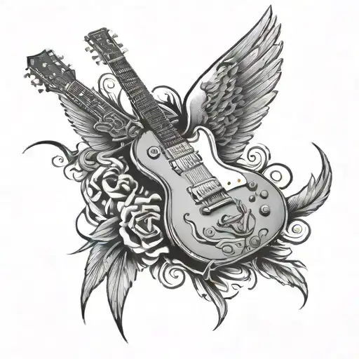 Gibson Guitar With Wings