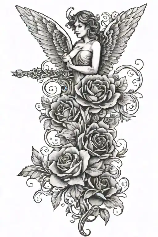 Flowers Angels Words Strength Courage