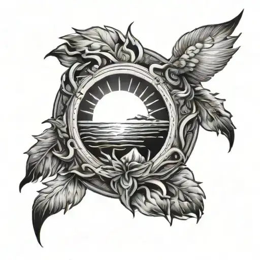 Animal And Sun Rising