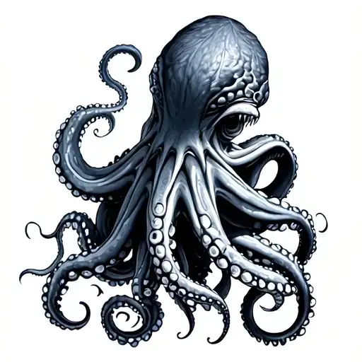 Hydra Octopus Wrapped Around Lower Legs