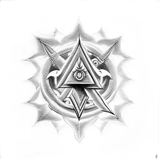 Black Background Rhombus Lord Shiva In White Ink