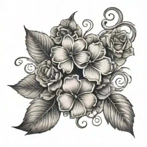 Leaf Clover And Roses Growing