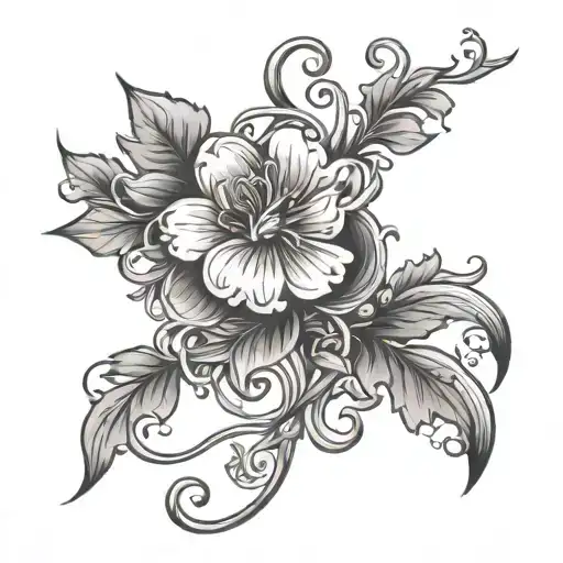 Flower And Vine Wrapped