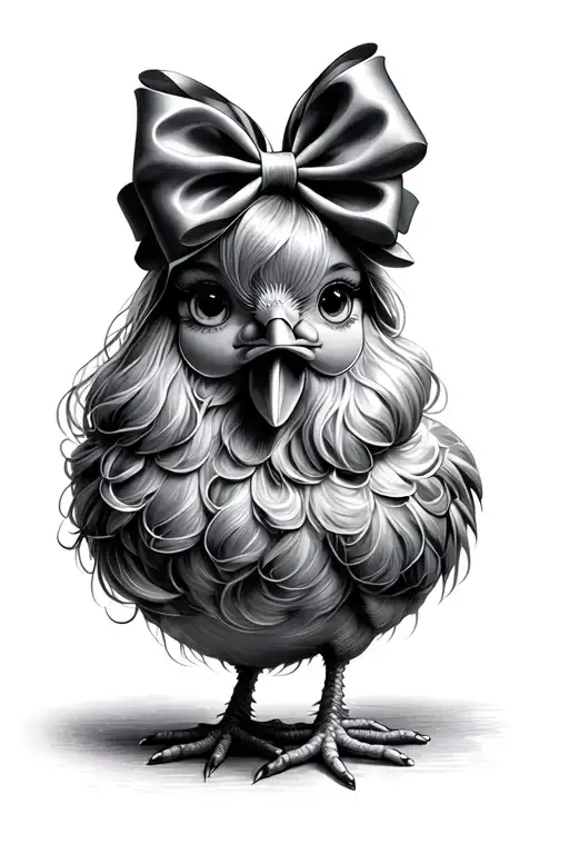 Chicken Daughter Hair Bow