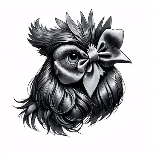 Chicken Daughter Hair Bow
