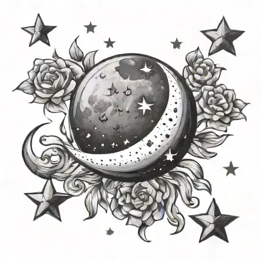 Moon And Stars