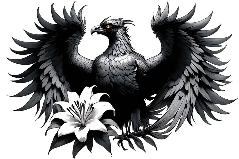 Train Phoenix Rising Lily Flower