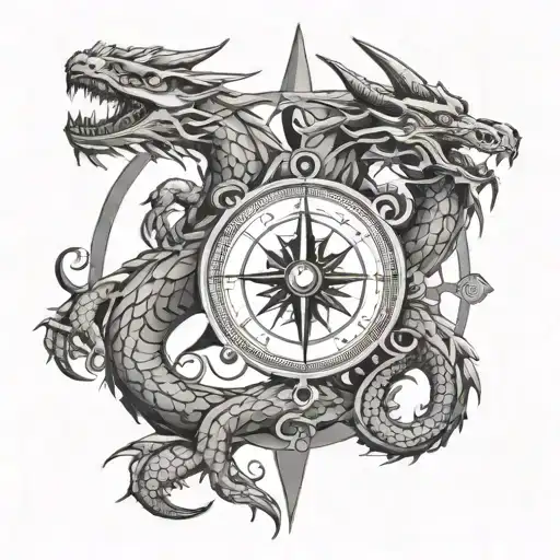 Compass Dragon Jing And Jang