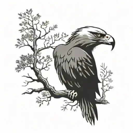 Eagle And Tree