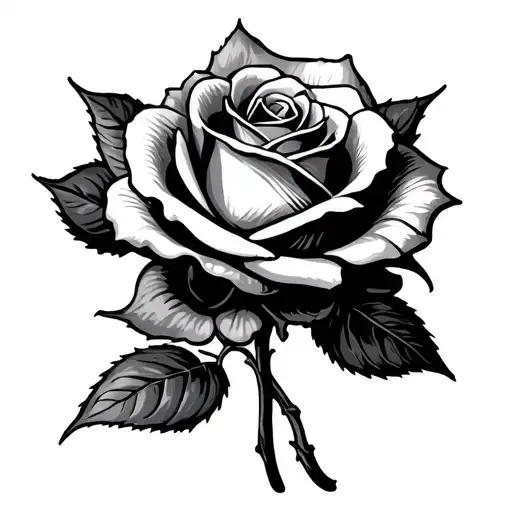 Black Rose With Halloween Christian And County