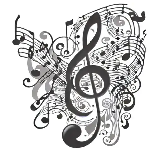 Music Notes Floating