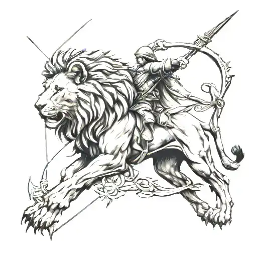 Lion As An Archer