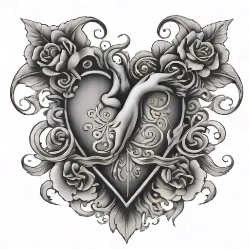 Chest Tatoo Depresion Anxiety Overthinking And Broken Hearted