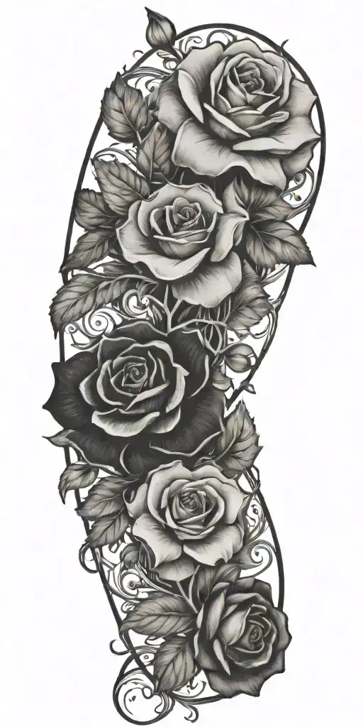 Flowers And Vines Wrapped Loosely