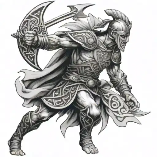 Celtic Warrior With No Weapon Formed Against Me