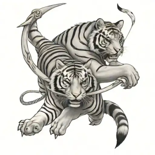 Sagittarius And Tiger