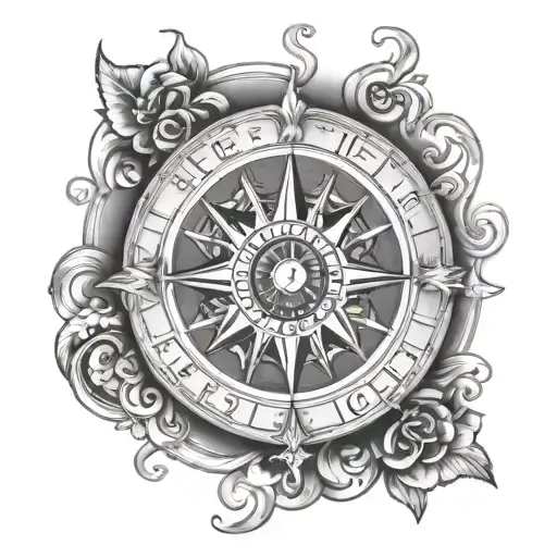Wheel Of Fortune Compass Arm Band