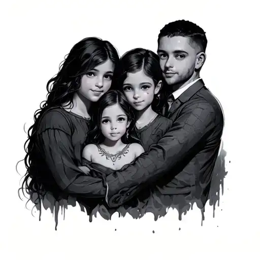 Representation Of 3 Sons And 2 Daughters To A Father