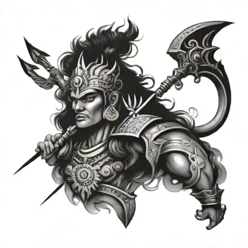 Indian Mythology Mixing Karna And Arjuna Bow