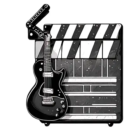 Piano Guitar Clapperboard Merged
