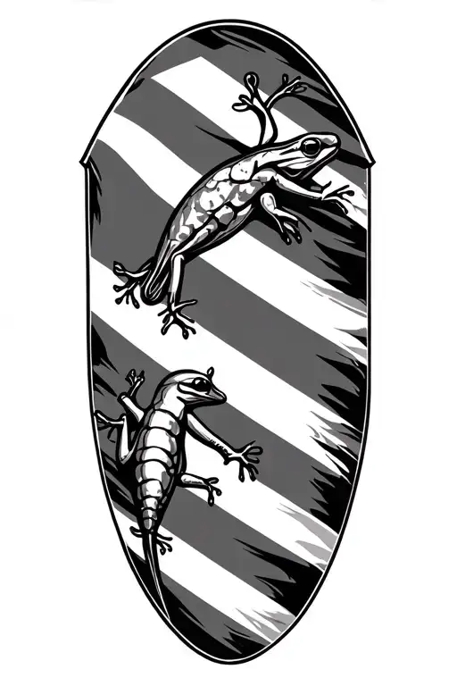 Coqui And Puerto Rico Flag