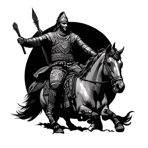 Turkic Warrior Riding