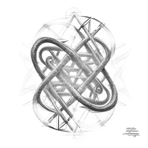 A Dna Double Helix Forming The Shape Of A Guitar