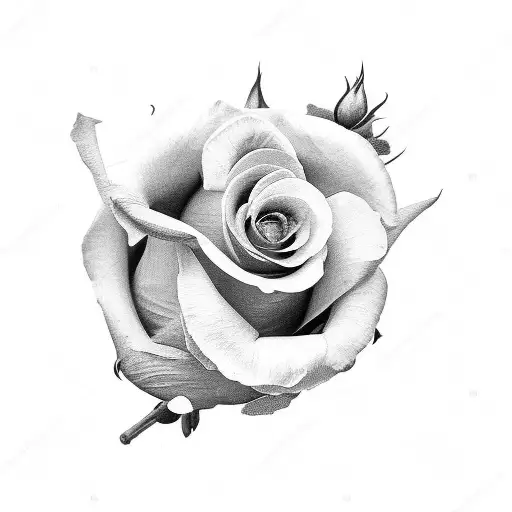 Rose And Tulip In A Bouquet Small