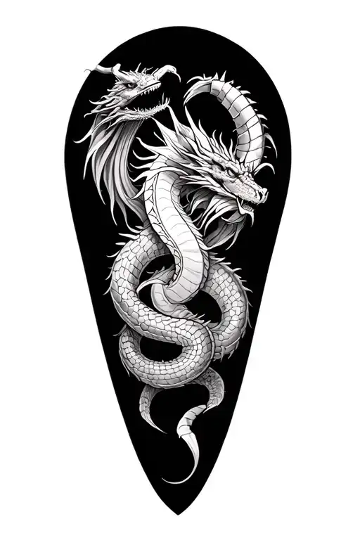 Serpent And Crab And Dragon Sleeve