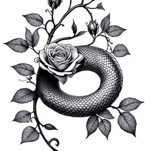 Rose Vines Snake
