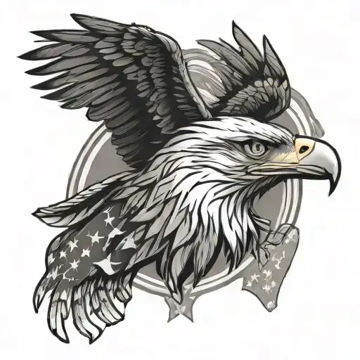 Eagle And Flag Morphing