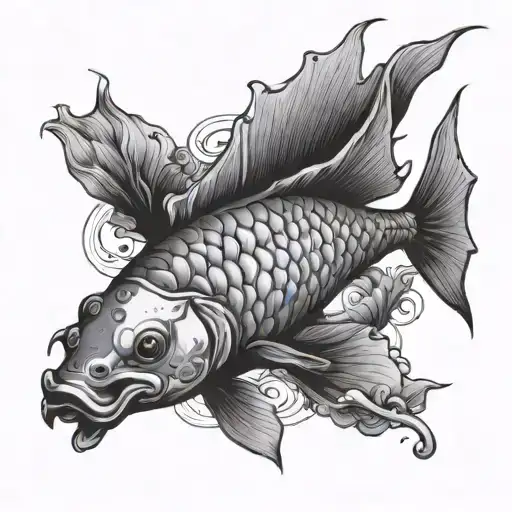 Carpa Koi And Black Plague