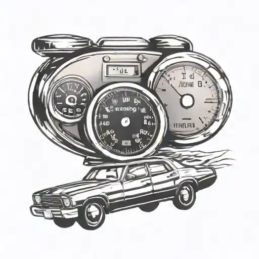 Car And Car Odometer