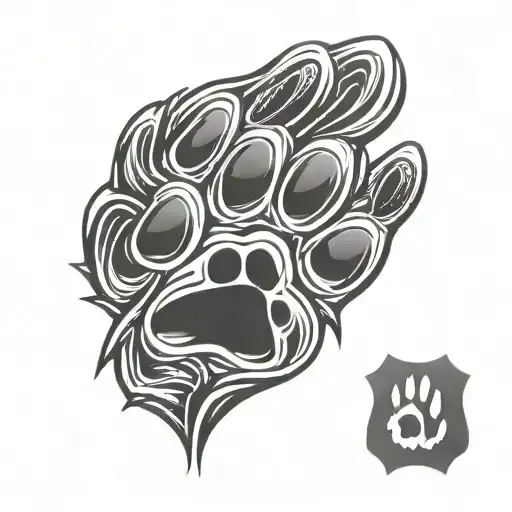 K9 Police Paw Print