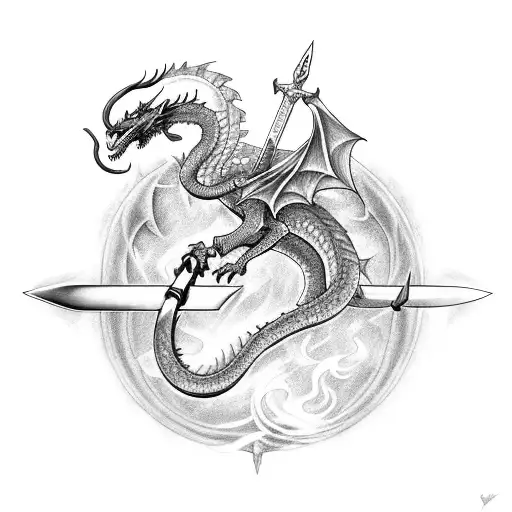 Sword With A Dragon