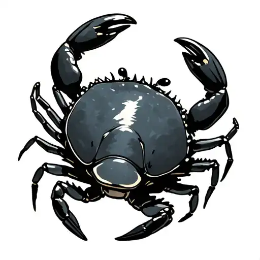 Black And Grey Crab