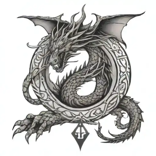 Ouroboros Dragon And Name Valentin Incorporated