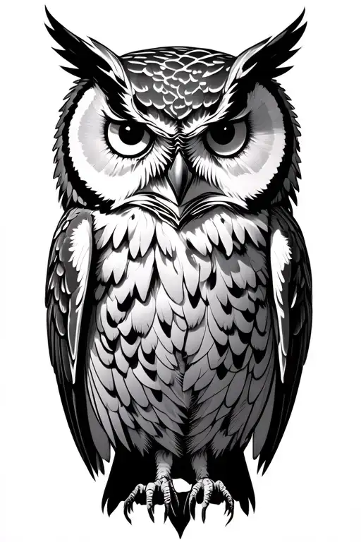 Gothic Owl Flying Bird
