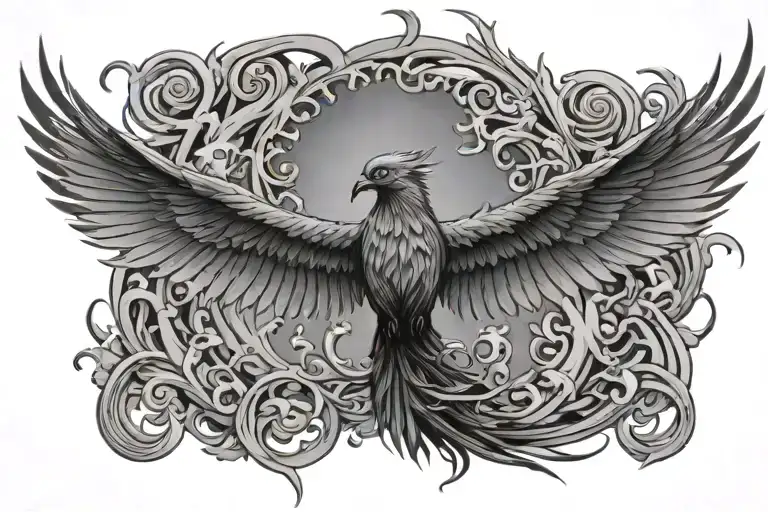 Phoenix Rising From Ashes