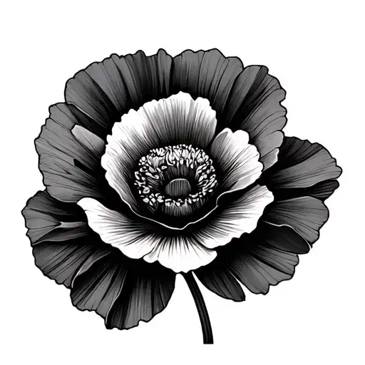 Simple Poppy Abstract